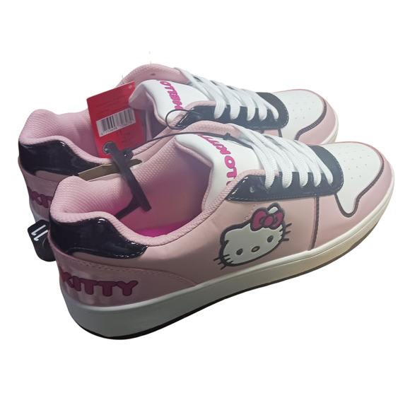 Hello Kitty Sanrio Women Size 11 Pink Casual Court Lace Up Shoe Sneakers New - Picture 7 of 16